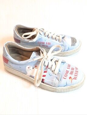 MUMKN Nautical Come Sail Away With Me Women's Sneakers